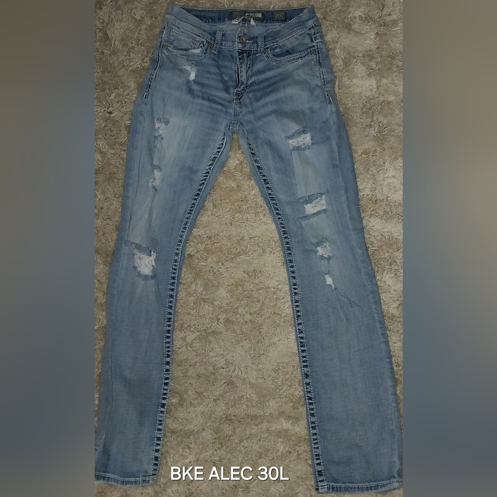 Buckle BKE Alec Straight Leg Jeans Women's Size 30L Medium Wash Denim